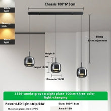 Carica l'immagine nel visualizzatore di Gallery, Italian Minimalist Dining Room Glass Chandelier
