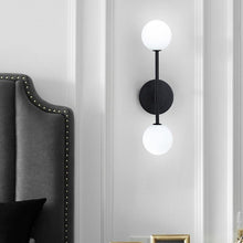 Carica l'immagine nel visualizzatore di Gallery, Iron Glass Nordic Light Luxury Creative Simple Living Room Bedroom Bedside Bathroom Mirror Front Lamp
