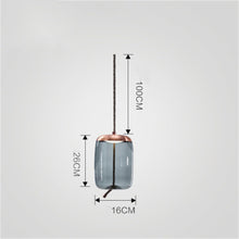 Carica l'immagine nel visualizzatore di Gallery, Modern Minimalist Living Room Bar Creative Single Head Glass Chandelier
