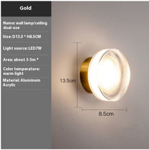 Carica l'immagine nel visualizzatore di Gallery, Creative Bedside-use Wall Lamp Hallway Corridor Bedroom Bathroom Lamp
