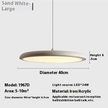 Carica l'immagine nel visualizzatore di Gallery, Dining Room Chandelier Macaron Flying Saucer Artistic Lamp
