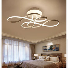 Carica l'immagine nel visualizzatore di Gallery, Plafoniera Artistica LED – Design a Onde con Dimmer e Telecomando
