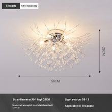 Carica l'immagine nel visualizzatore di Gallery, Lampadario Dandelion in Cristallo
