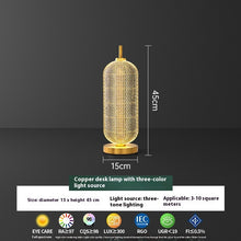 Carica l'immagine nel visualizzatore di Gallery, Lampada da tavolo per camera da letto, lampada da comodino a LED semplice e creativa
