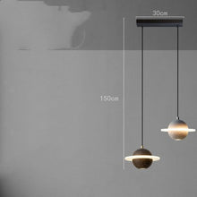 Carica l'immagine nel visualizzatore di Gallery, Planet Small Chandelier Red Single Head Bedroom Bedside Lamp
