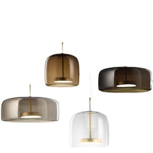 Carica l'immagine nel visualizzatore di Gallery, Lampada Sospesa “Bell Glass” – Design Minimal in Vetro Ambra
