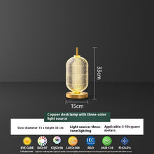 Carica l'immagine nel visualizzatore di Gallery, Lampada da tavolo per camera da letto, lampada da comodino a LED semplice e creativa
