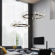 Carica l'immagine nel visualizzatore di Gallery, Lampadario a Bolle di Vetro – Design Nordico Moderno per Soggiorni di Lusso
