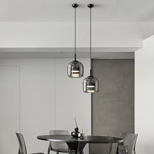 Carica l'immagine nel visualizzatore di Gallery, Lampadario in Vetro Soffiato e Rame
