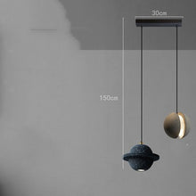 Carica l'immagine nel visualizzatore di Gallery, Planet Small Chandelier Red Single Head Bedroom Bedside Lamp

