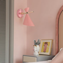 Carica l'immagine nel visualizzatore di Gallery, Wall Lamp Living Room And Hotel Guest Room Bedroom Bedside Aisle Iron Pink Home Decoration Lamps
