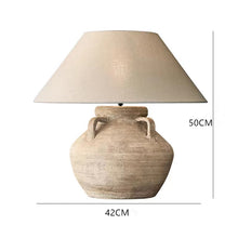 Carica l'immagine nel visualizzatore di Gallery, Ceramic Table Lamp Silent Style Large Modern New Chinese Retro Nostalgic Hotel Homestay Ornament
