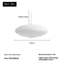 Carica l'immagine nel visualizzatore di Gallery, Nordic Silk-like Hanging Restaurant Silent Cage Flat Bedroom Lamps
