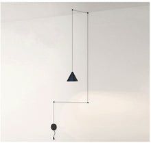 Carica l'immagine nel visualizzatore di Gallery, Lampada a PARETE con Cavo a Vista – Minimalismo Nordic Chic
