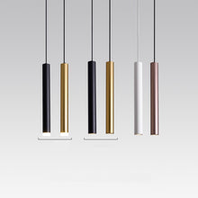 Carica l'immagine nel visualizzatore di Gallery, Lampada a Sospensione Cilindrica LED – Design Minimal in Ferro
